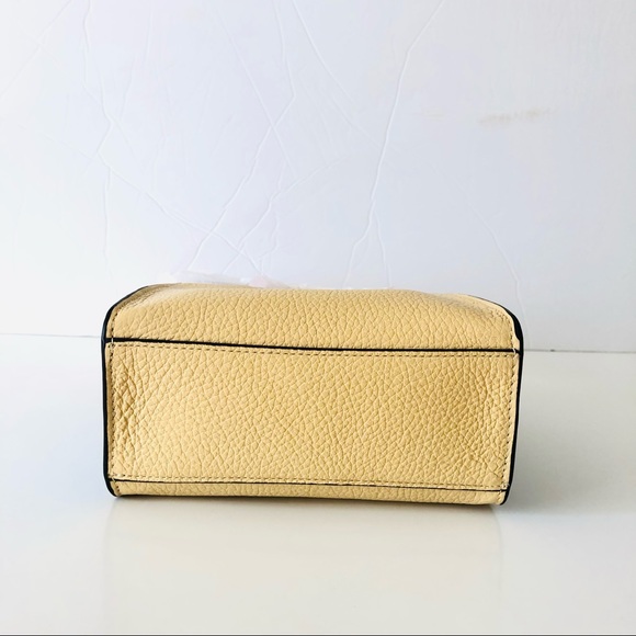 Coach Mini Cally Crossbody Pink Taupe Colorblock Leather Purse - Picture 6 of 12